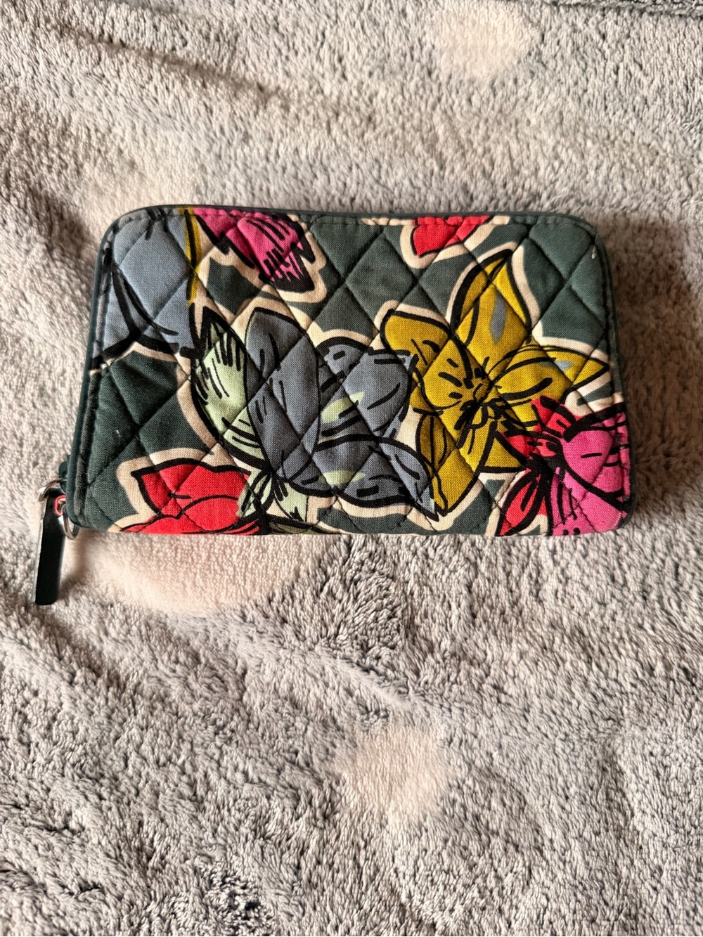 Vera Bradley RFID Quilted Floral Zip Wallet - Multicolor